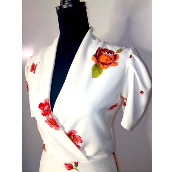 Leith White and Pink Floral Dress - Picture 2 of 3